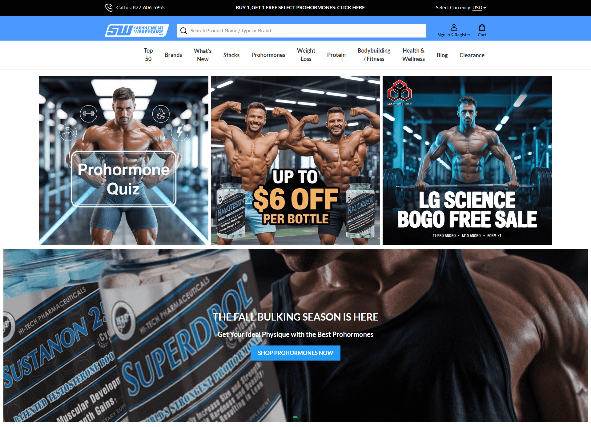 Supplement Warehouse – Deal-Focused, Variety-Driven Nutrition Landing Page